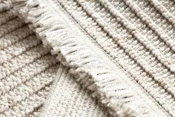 Teppich NANO FH72A Melange, Schlinge, flach gewebt beige