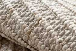 Teppich NANO FH72A Melange, Schlinge, flach gewebt beige