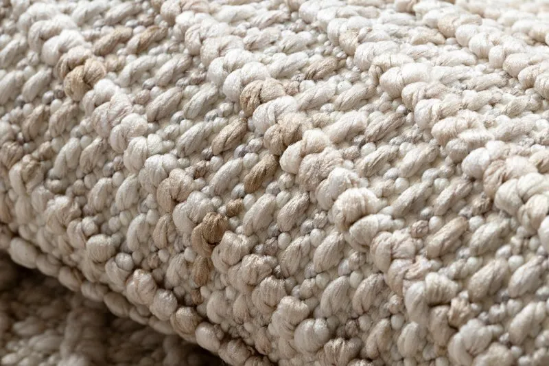 Teppich NANO FH72A Melange, Schlinge, flach gewebt beige
