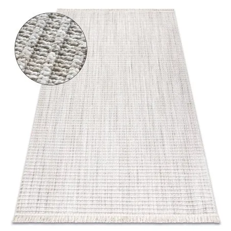 Teppich NANO FH72A Melange, Schlinge, flach gewebt grau