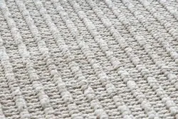 Teppich NANO FH72A Melange, Schlinge, flach gewebt grau