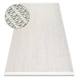 Teppich NANO FH72A Melange, Schlinge, flach gewebt weiß