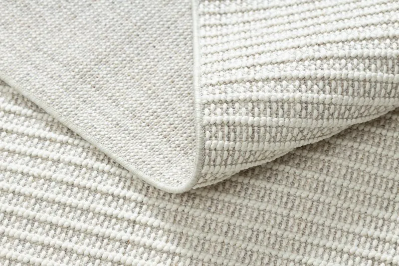 Teppich NANO FH72A Melange, Schlinge, flach gewebt weiß
