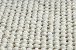 Teppich NANO EO61A Diamanten, Schlinge, flach gewebt grau / weiß