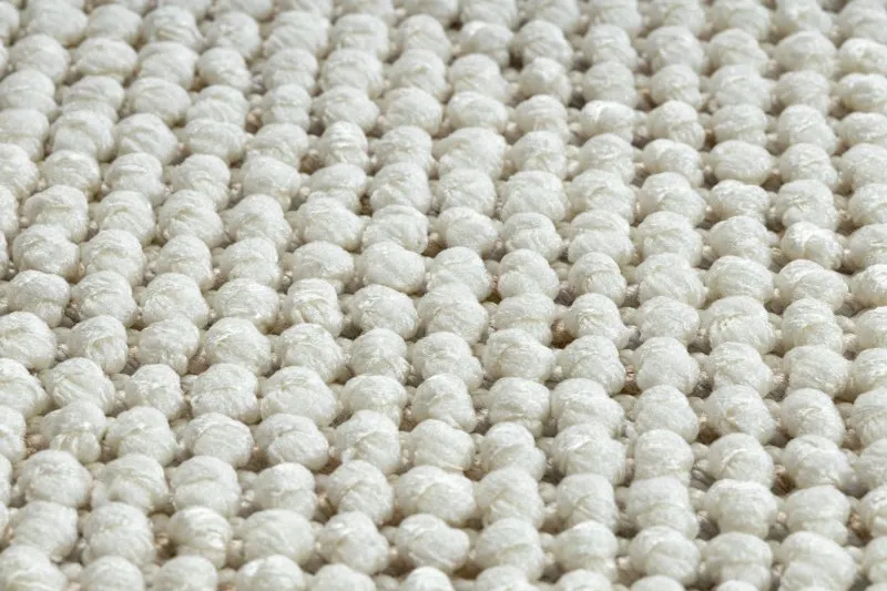 Teppich NANO EO61A Diamanten, Schlinge, flach gewebt grau / weiß