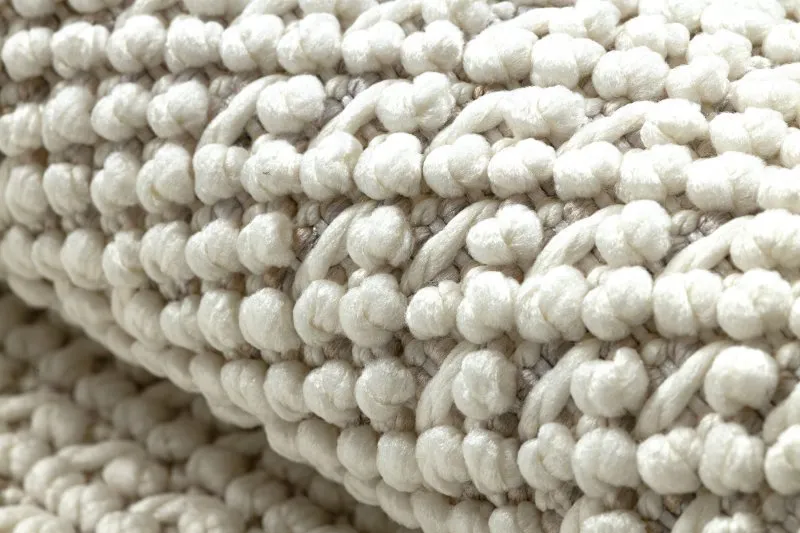 Teppich NANO FH93A Glatt, Schlinge, flach gewebt weiß