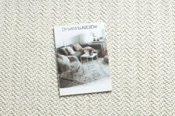 Teppich NANO FJ86B Fischgrät, Schlinge, flach gewebt weiß