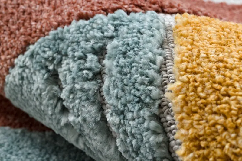 Teppich YOYO GD55 grau / blau - Sterne, Rakete für Kinder, strukturell, sensorische Fransen