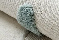 Teppich YOYO GD63 weiß / dunkelblau - Wolke, Tropfen für Kinder, strukturell, sensorische Fransen
