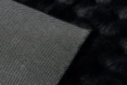 Teppich BUBBLE schwarz 25 IMITATION VON KANINCHENFELL 3D - strukturell