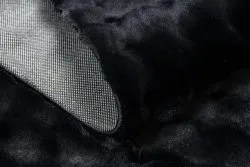 Teppich BUBBLE schwarz 25 IMITATION VON KANINCHENFELL 3D - strukturell