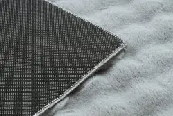 Teppich BUBBLE silber 21 IMITATION VON KANINCHENFELL 3D - strukturell