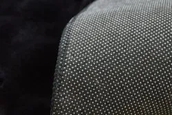 Teppich BUBBLE Kreis schwarz 25 IMITATION VON KANINCHENFELL 3D - strukturell