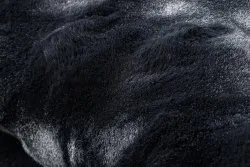 Teppich BUBBLE Kreis schwarz 25 IMITATION VON KANINCHENFELL 3D - strukturell