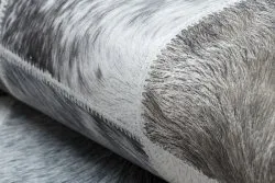 Teppich PATCHWORK 21716 grau - Rindsleder