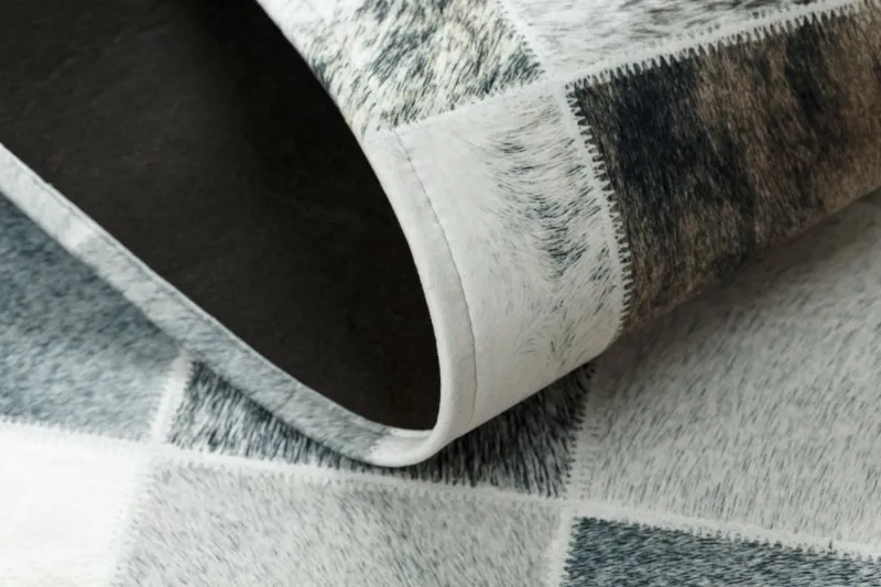 Teppich PATCHWORK 21716 beige - Rindsleder