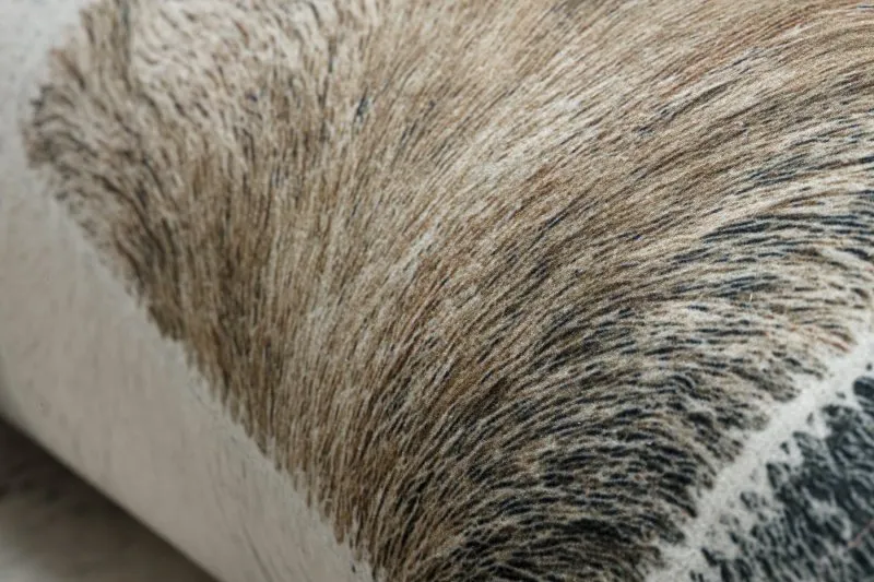 Teppich PATCHWORK 21716 beige - Rindsleder