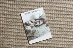 Teppich JUTE 3652 beige / grau einfarbig - Jute, flachgewebt, Fransen