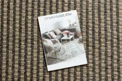 Teppich JUTE 3650 schwarz / beige Linien - Jute, flachgewebt, Fransen