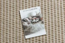 Teppich JUTE 3650 creme / beige Linien - Jute, flachgewebt, Fransen
