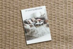 Teppich JUTE 3650 beige Linien - Jute, flachgewebt, Fransen