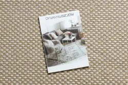 Teppich JUTE 3731 creme / beige - Jute, flachgewebt, Fransen