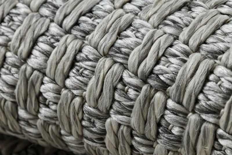 Teppich ORIGI 3667 grau - flachgewebte SISAL schnur