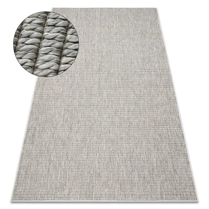 Teppich ORIGI 3583 grau - flachgewebte SISAL schnur