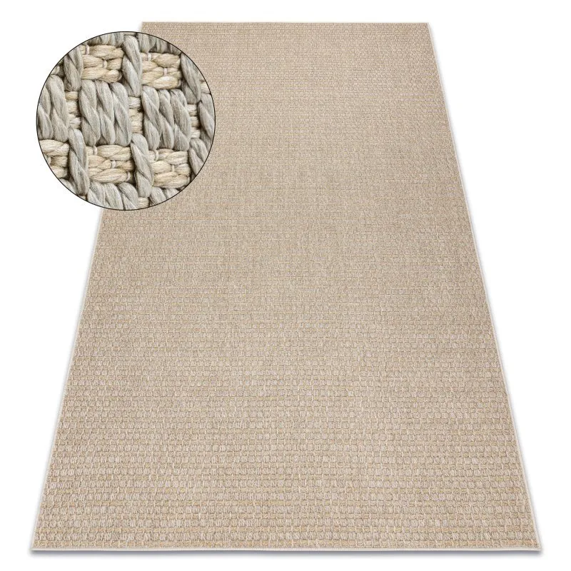 Teppich ORIGI 3561 beige - flachgewebte SISAL schnur