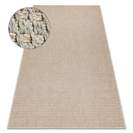 Teppich ORIGI 3561 beige - flachgewebte SISAL schnur