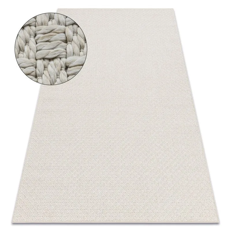 Teppich ORIGI 3661 creme - flachgewebte SISAL schnur