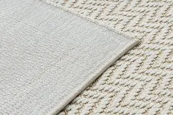 Teppich ORIGI 3726 creme - Zigzag flachgewebte SISAL schnur
