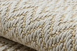 Teppich ORIGI 3726 creme - Zigzag flachgewebte SISAL schnur