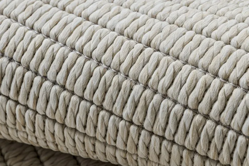Teppich ORIGI 3727 creme - Rahmen flachgewebte SISAL schnur