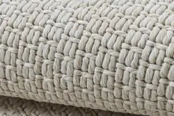 Teppich ORIGI 3737 creme - Rahmen flachgewebte SISAL schnur