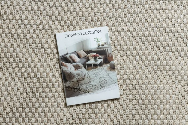 Teppich ORIGI 3555 creme - flachgewebte SISAL schnur