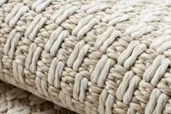 Teppich ORIGI 3555 creme - flachgewebte SISAL schnur