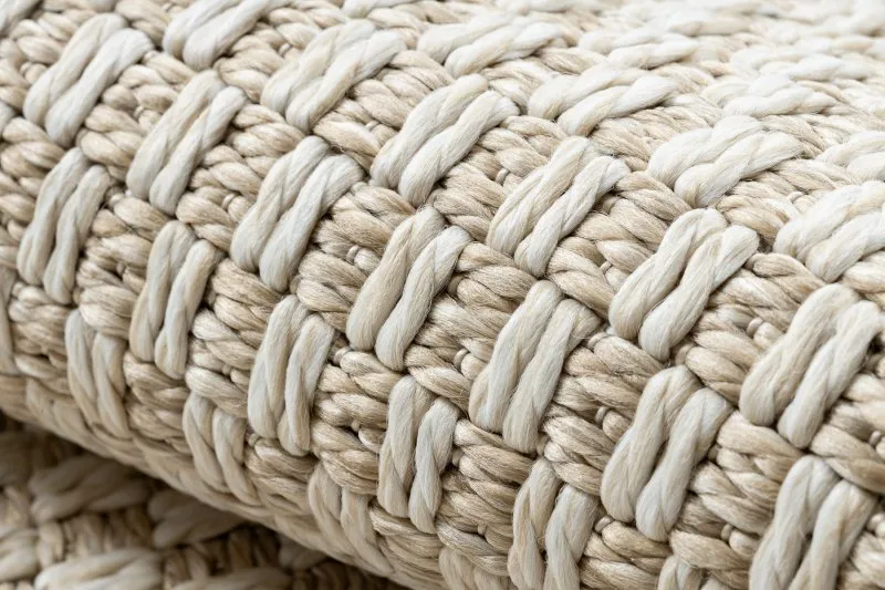 Teppich ORIGI 3555 creme - flachgewebte SISAL schnur