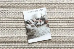 Teppich JERSEY 19233 beige - Linien, Struktur, Schleife BOHO