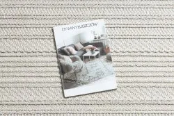 Teppich JERSEY 19233 creme - Linien, Struktur, Schleife BOHO