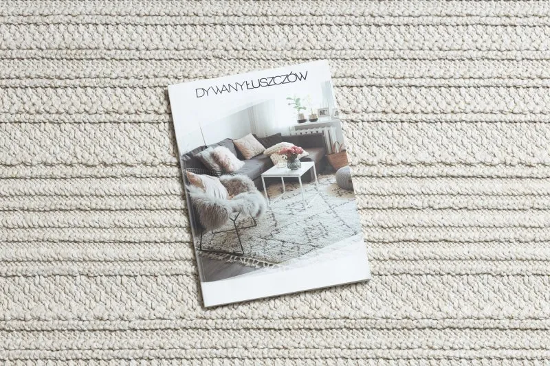 Teppich JERSEY 19233 creme - Linien, Struktur, Schleife BOHO