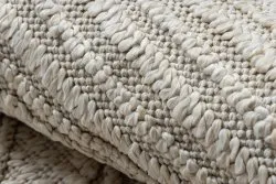 Teppich JERSEY 19233 creme - Linien, Struktur, Schleife BOHO