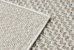 Teppich JERSEY 19236 beige - Struktur, Schleife BOHO