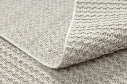 Teppich JERSEY 19236 beige - Struktur, Schleife BOHO