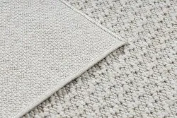 Teppich JERSEY 19236 creme - Struktur, Schleife BOHO