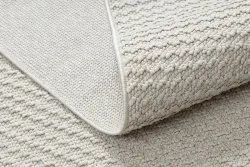 Teppich JERSEY 19236 creme - Struktur, Schleife BOHO