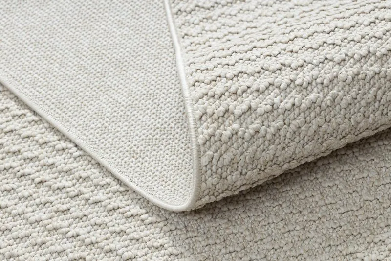 Teppich JERSEY 19236 creme - Struktur, Schleife BOHO