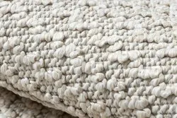 Teppich JERSEY 19236 creme - Struktur, Schleife BOHO