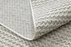 Teppich JERSEY 19236 grau - Struktur, Schleife BOHO