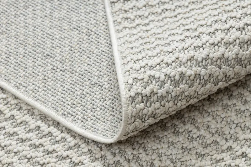 Teppich JERSEY 19236 grau - Struktur, Schleife BOHO